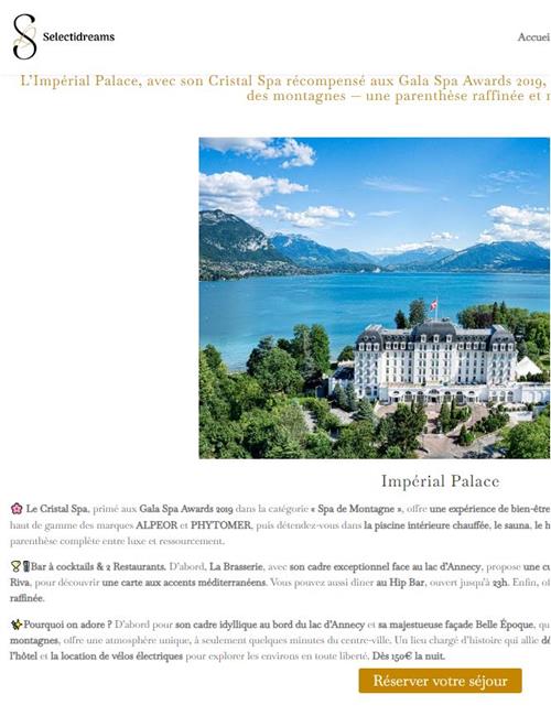 SELECTIDREAMS : Les plus beaux hotels à Annecy pour un séjour inoubliable